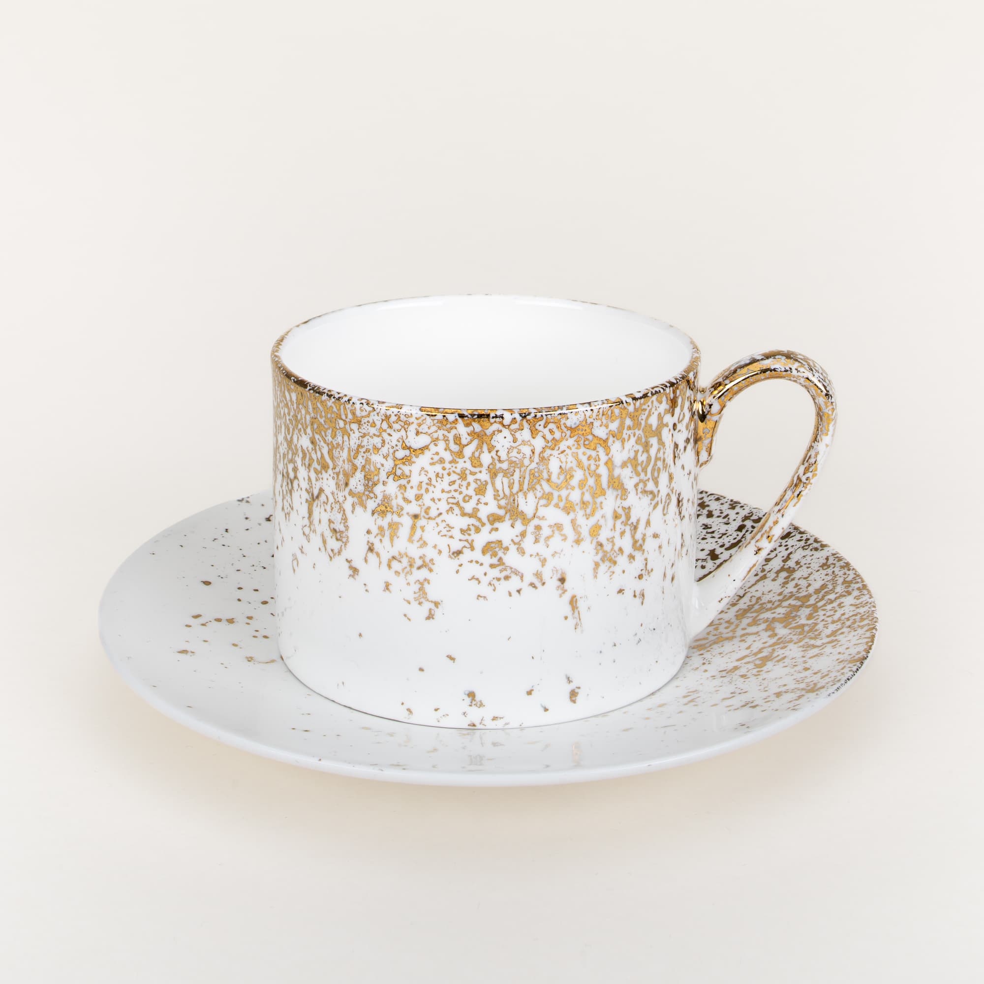 Golden Snow Cup and Saucer