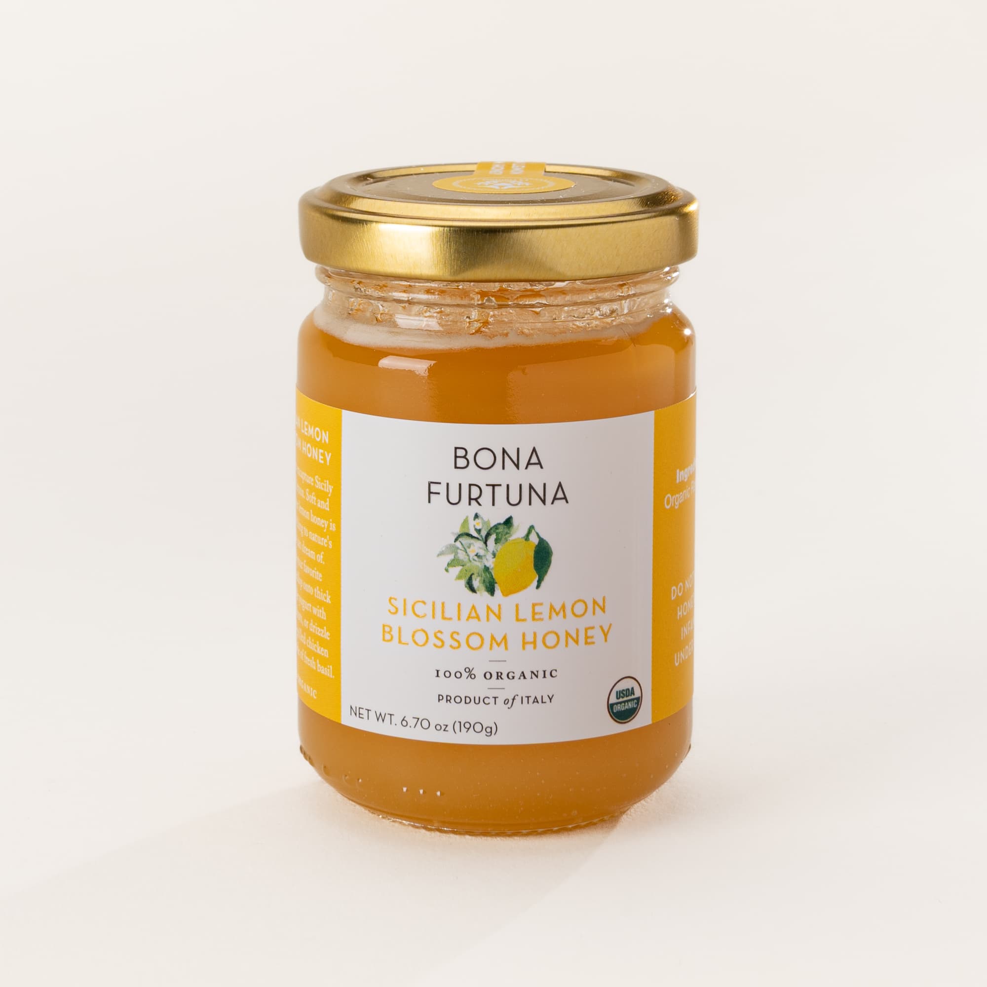 Lemon Blossom Organic Sicilian Honey