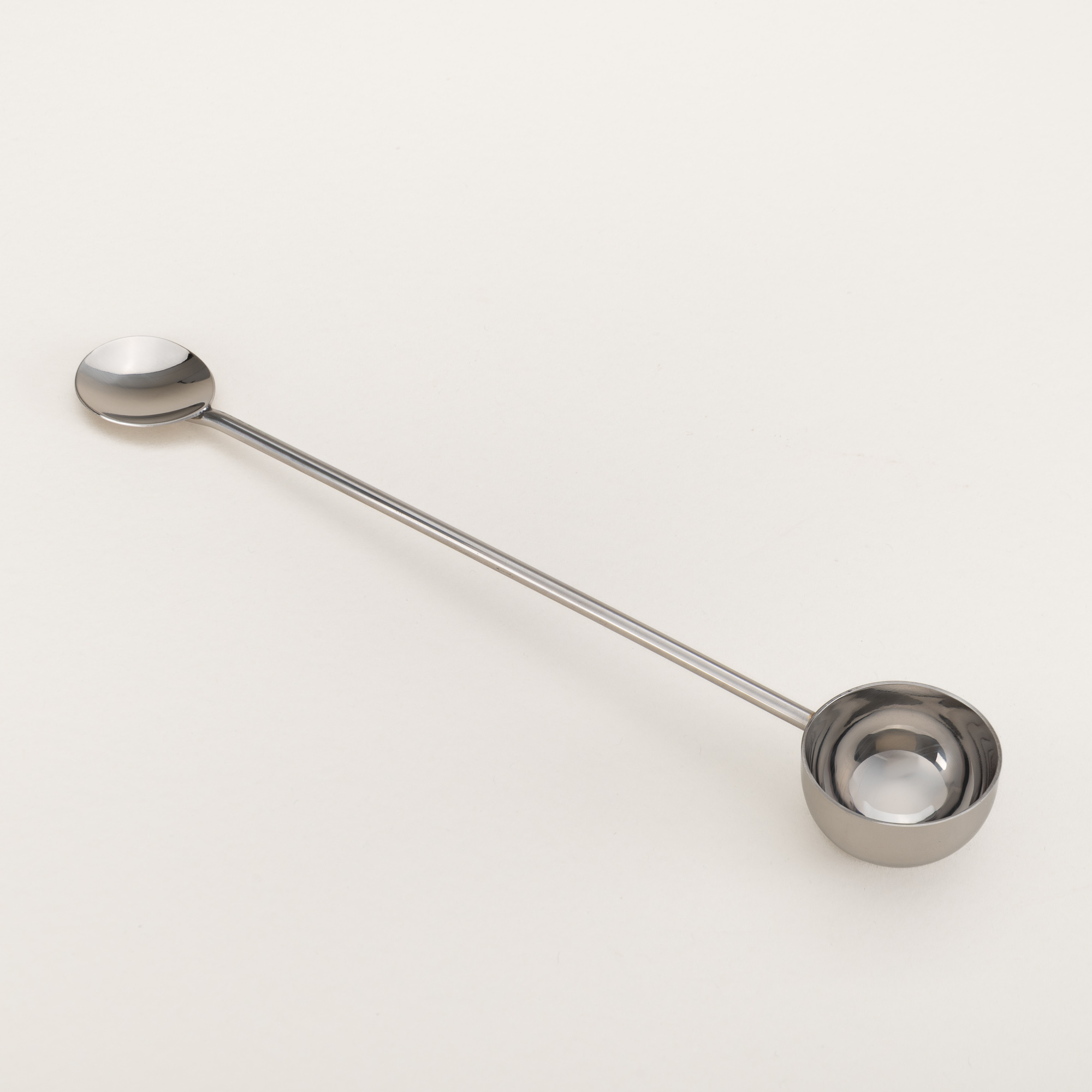 Long Stainless Scoop-and-Stir Spoon