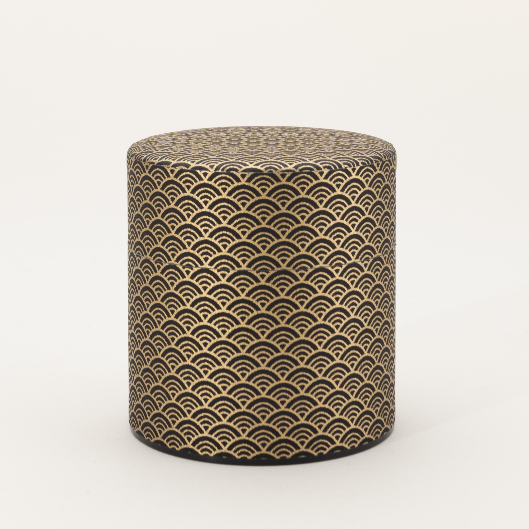 Seigaiha Washi-Wrapped Tea Canister