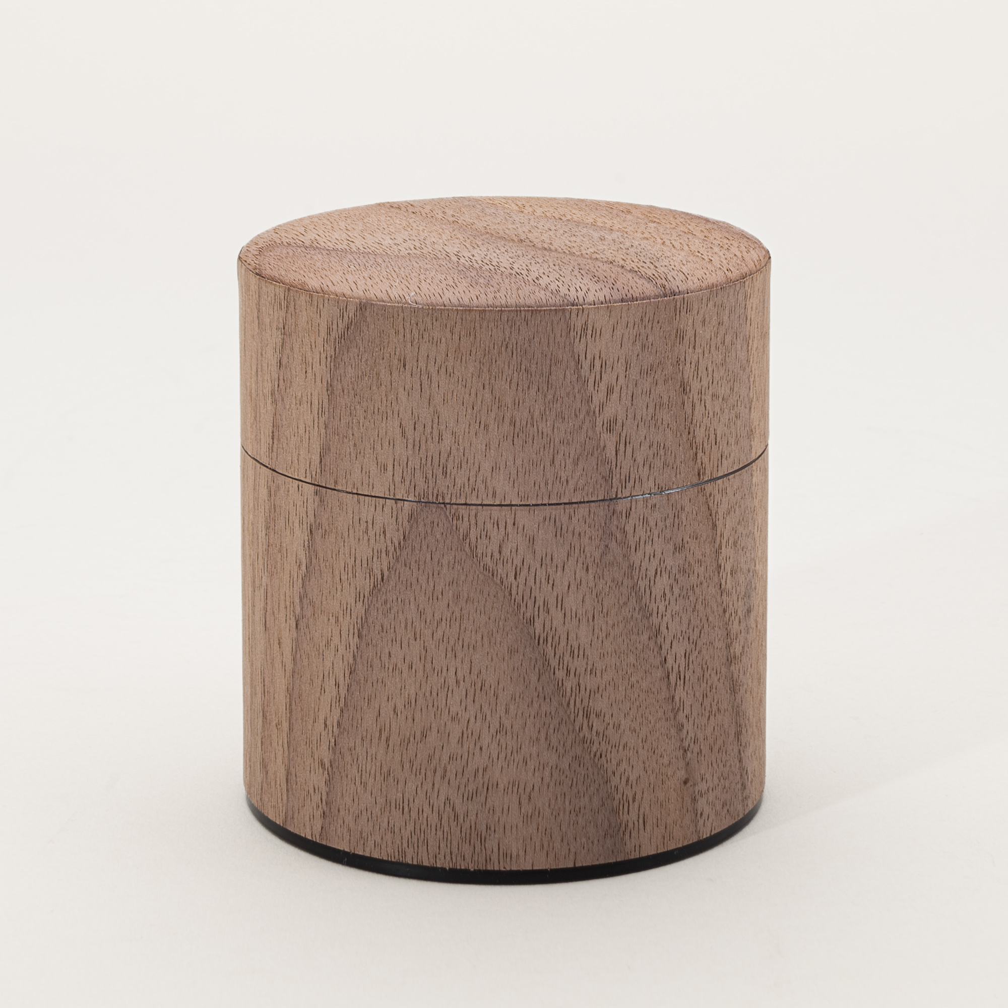 Walnut-Wrapped Tea Canister